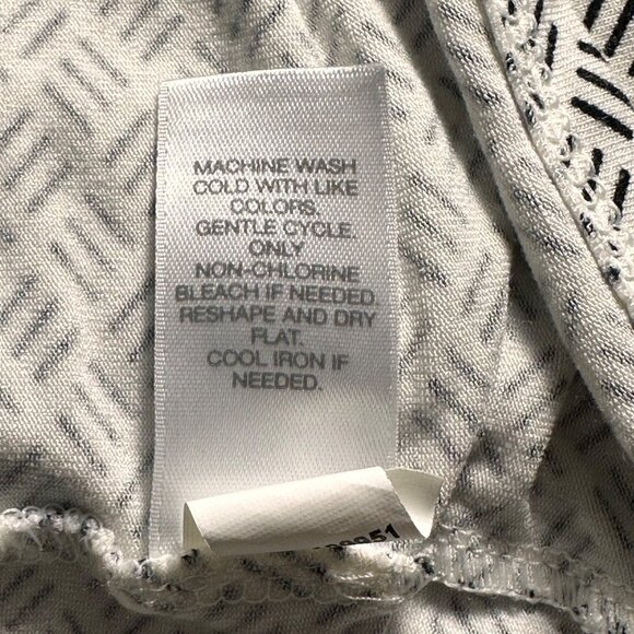 J. Jill Wearever Collection Womens Black & White 3/4 Sleeve Boat Neck Top XL - Picture 5 of 10